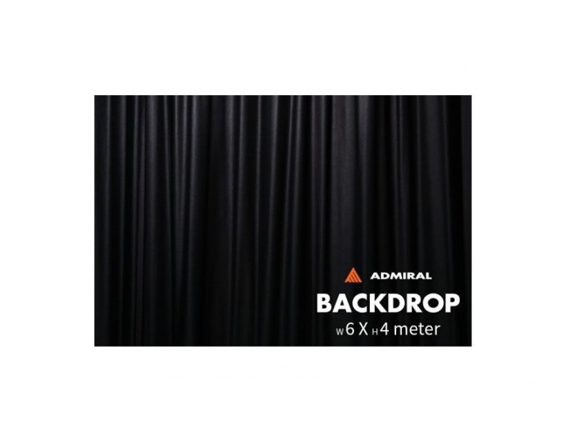 Admiral Staging Backdrop 320 g/m² 6m width x 4m H black