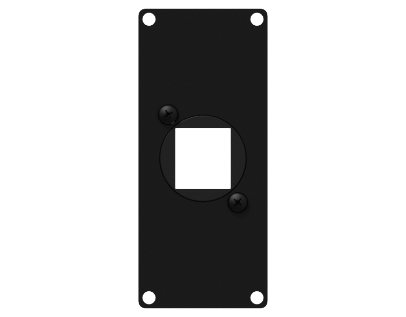 Caymon Casy 1 Space Cover Plate - 1 X Keystone Adapter - Black