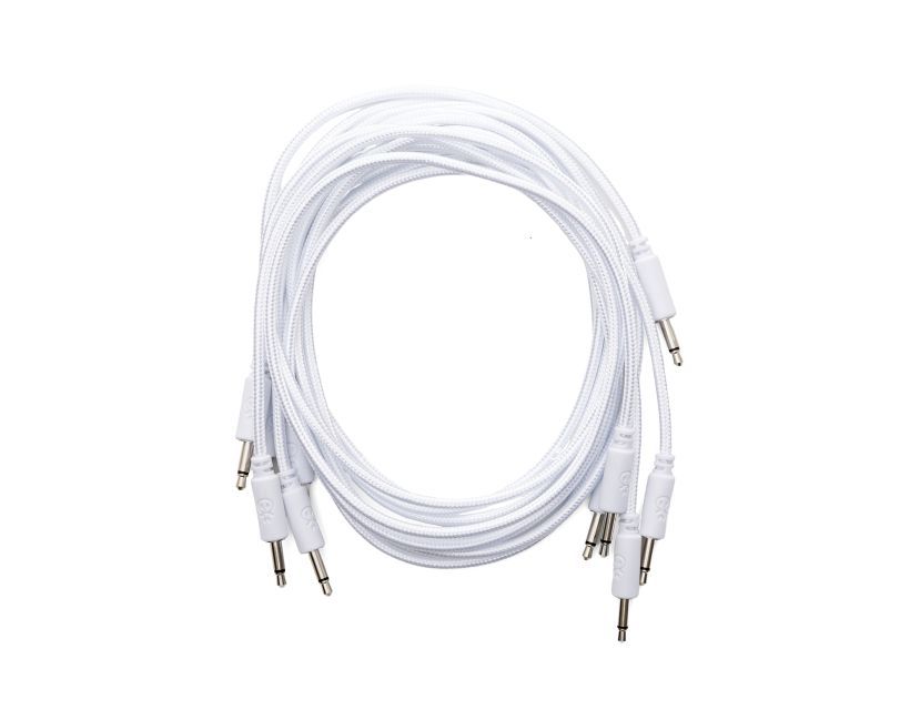 Erica Synths braided patch cables 90cm (5 pcs) white