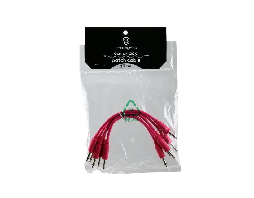 Erica Synths eurorack patch cables 10cm (5 pcs) red