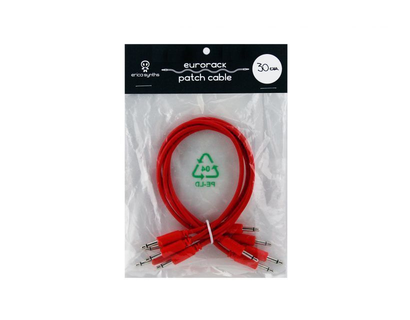 Erica Synths Eurorack patch cables 30cm (5 pcs) red