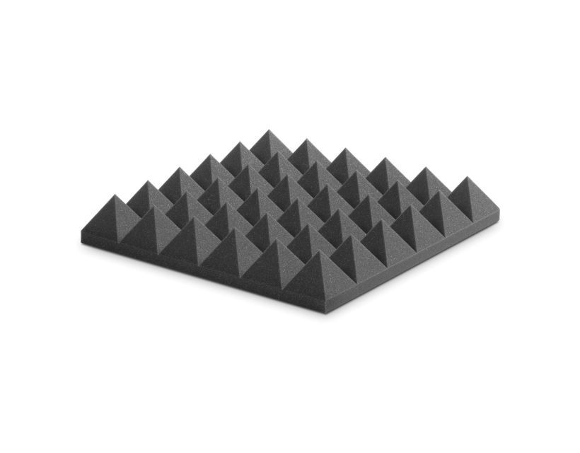 EZ Acoustics Foam Pyramidal 10 Charcoal Gray 6 tk