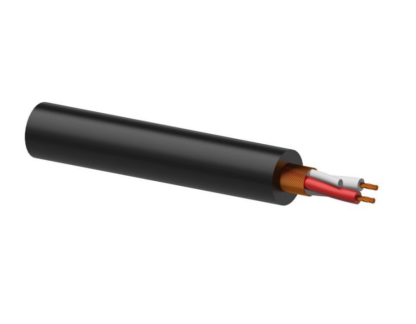 Procab Balanced microphone cable - flex 2 x 0.23 mm²- 24 AWG 1m, black