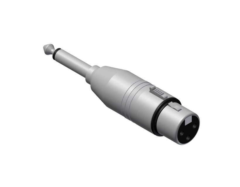 Procab Adapter - XLR female - 6.3 mm Jack male mono Adapter