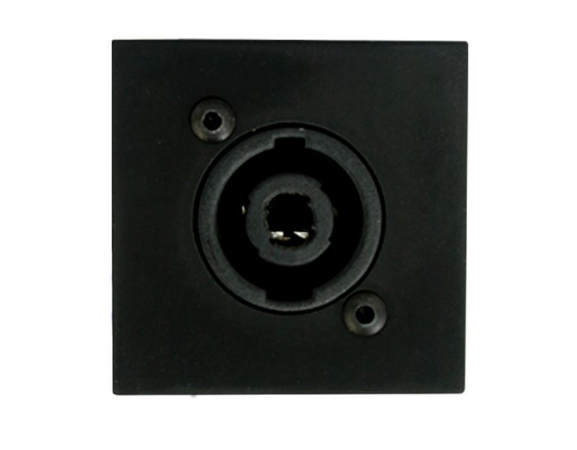 Procab Connection plate D-size speaker 45 X 45 mm - solderless Black version