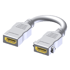 Procab Adapter -HDMI female - HDMI female - Pigtail White