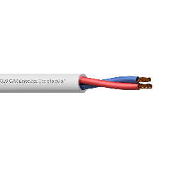 Procab Loudspeaker cable - 2 x 2.5 mm² - EN50399 CPR Euroclass Cca-s1b,d0,a1, white, 100 m
