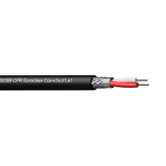 Procab DMX-AES cable – 2 x 0.34 mm² - EN50399 CPR Euroclass Cca-s1a,d1,a1 100 m