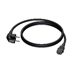 Procab Power cable - schuko male - euro power female - PVC lead - 3 x 1.5 mm² 1,5 meter