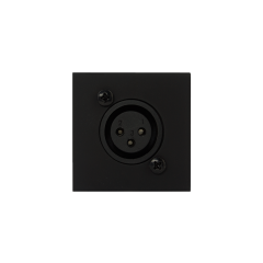 Procab Connection Plate - D-Size Xlr Female - 45x45mm - Black