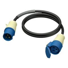 Procab Power cable - cee 16 amp male - cee 16 amp female - 3 x 2.5 mm² 3 meter