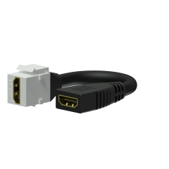 Procab Keystone adapter - HDMI A female - HDMI A female - pigtail White