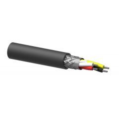 Procab DMX-AES cable - flex 2 pairs 0.34 mm² - 22 AWG - HighFlex™ 100 meter, dark grey